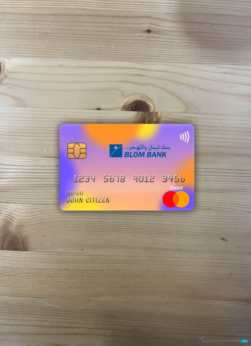 Download Egypt Blom bank master card photolook front Photoshop template